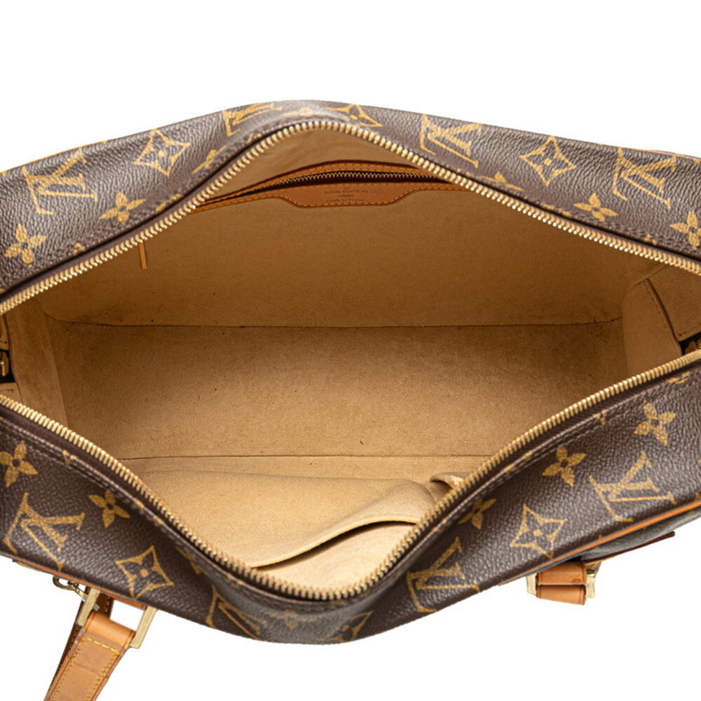 LOUIS VUITTON Authentic Brown Monogram Leather Shoulder Bag - Picture 8 of 10